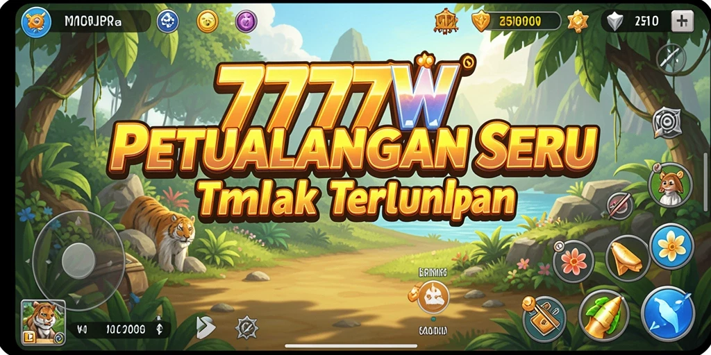 Gameplay <strong>7777W</strong> yang penuh aksi dan penjelajahan mendebarkan.