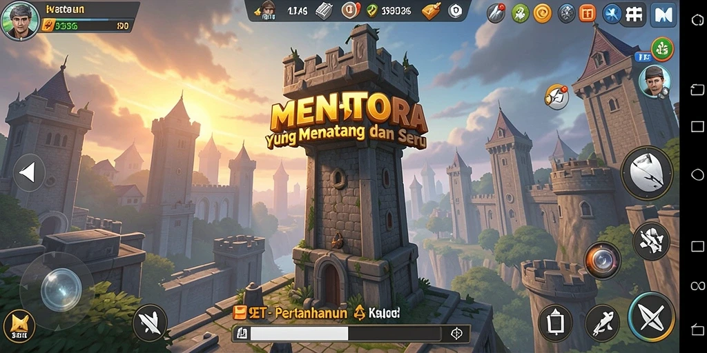 Gameplay Tower Defense yang penuh strategi dan menantang di 9ET.