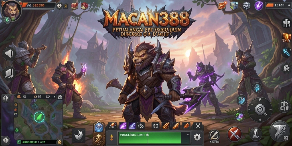 Screenshot gameplay MACAN388 menampilkan aksi seru dalam MMORPG.
