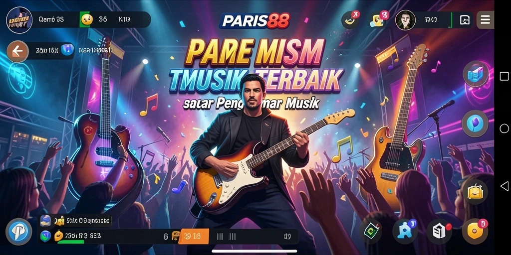 Tampilan gameplay PARIS88 yang penuh warna dan dinamis.