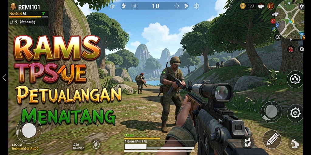 Tampilan dan aksi seru dalam gameplay REMI101 TPS.